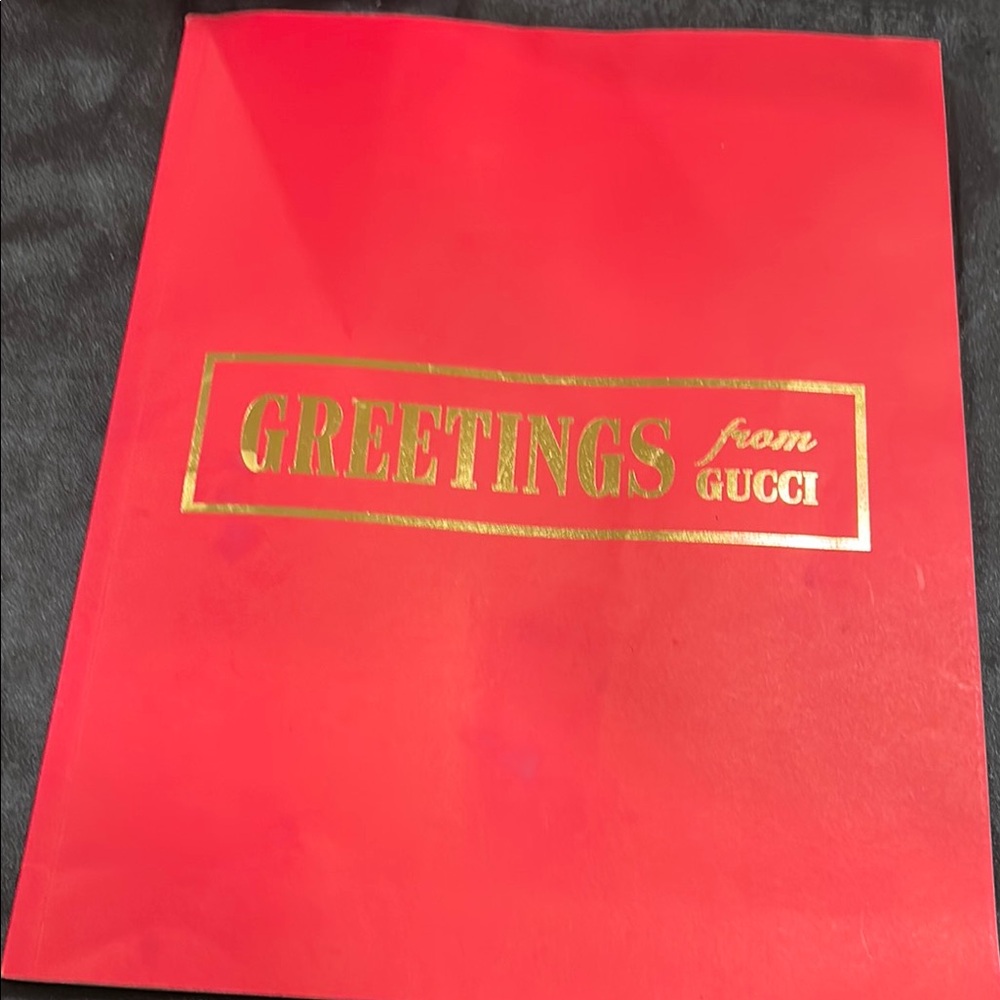 Gucci  Greeting Gift Wrapping Book 2022 EUC… Intact Rare Find